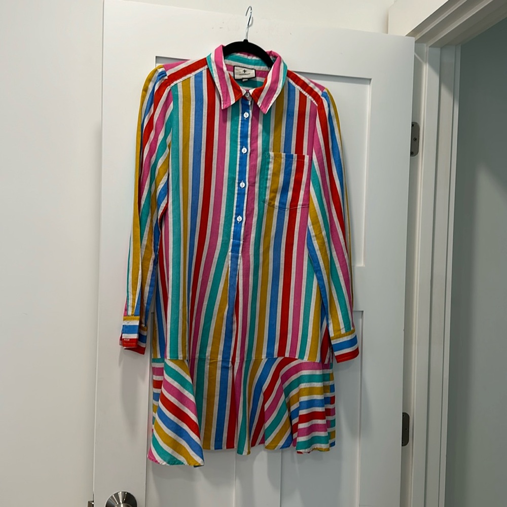 Rainbow stripe Callahan dress by TUCKERNUCK.